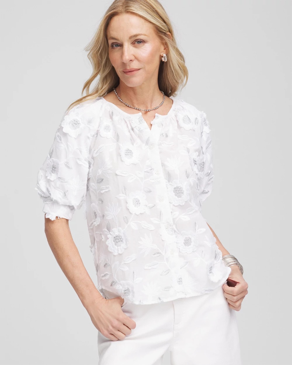 Applique Embroidered Top | Chico's